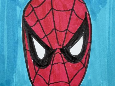 今天用数字D画蜘蛛侠吧#蜘蛛侠简笔画 #蜘蛛侠英雄无归 #蜘蛛侠怎么画 #亲子简笔画 #儿童简笔画