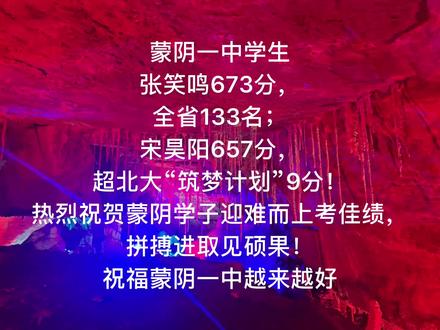 祝贺蒙阴学子!#蒙阴一中 #蒙阴