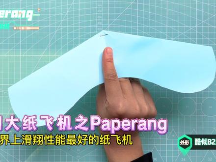 世界四大纸飞机之Paperang,史上滑翔性能最好的纸飞机;在高处放飞,它能乘风飞行超长时间。#折纸飞机 #折纸 #世界四大纸飞机 #亲子手工 #手工diy
