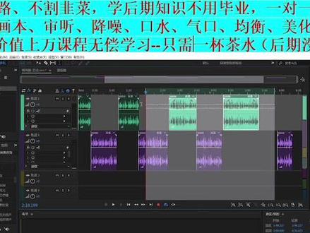 只收徒,不卖课!AU对轨技巧!#知识分享 #有声书 #对轨#后期制作