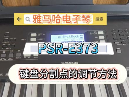 雅马哈电子琴PSR-E373如果更改键盘分割点
#零基础学电子琴 #电子琴 #雅马哈