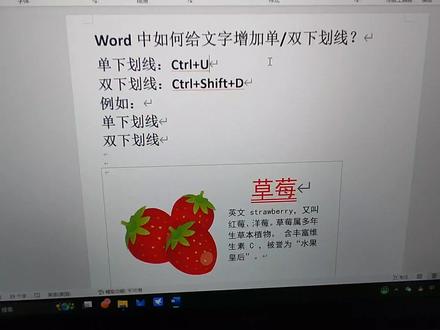 Word中如何增加下划线呢?#word文档 #word技巧 #word增加下划线 #办公软件技巧 #word加双下划线