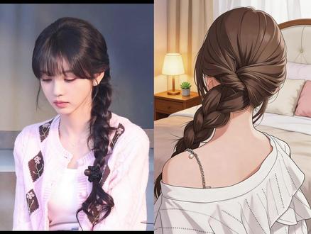 田曦薇同款侧麻花好好看 穿开衫发型就这样扎#麻花辫#编发#日常编发#发型教程