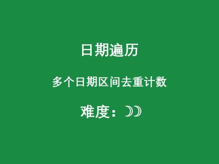 #excel 多个日期区间去重计算天数#office办公技巧 #wps #职场加分技能 #打卡学习 @Excel技巧通(只讲高难度) @DOU+小助手