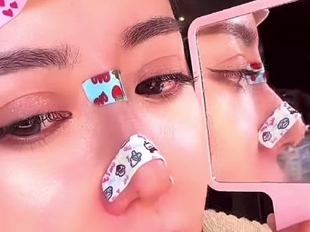 随心塑翘鼻贴可调节裁剪鼻翼缩小贴矫正塑形鼻贴加长精致化妆#鼻翼缩小#鼻翼贴