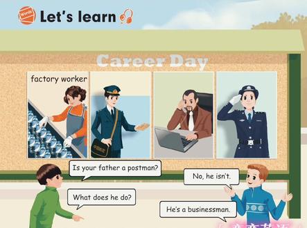 职业学习|人教PEP六年级上册英语第49页Unit 5 A Let's learn动画(中英) #中小学英语 #零基础英语 #人教版六年级英语上册