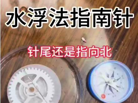 指南针,三年级科学实验。#指南针 #三年级科学 #科学实验