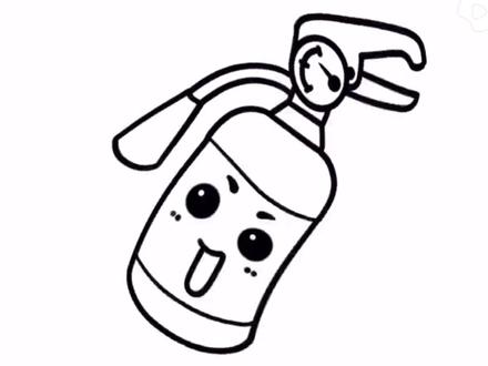 灭火器的绘画教程来啦😄#简笔画#儿童绘画#零基础学画画 #好物推荐#绘画教程 @DOU+小助手