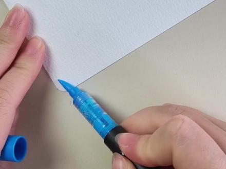 1分钟新手画海边教程,有手就会系列#丙烯马克笔#丙烯马克笔绘画 #画画教程#跟着抖音学画画#创作者扶持计划 #新手画画#画画使我快乐 #丙烯马克笔绘画