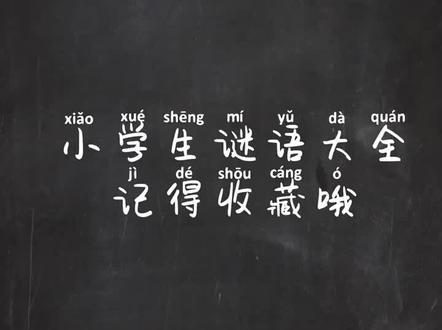 小学生谜语大全#谜语