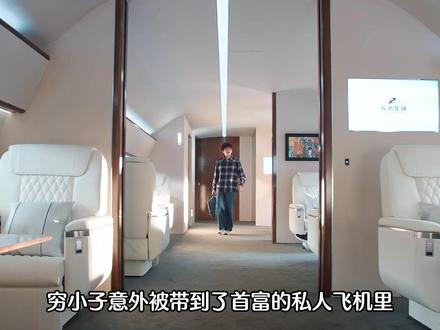 穷小子意外被首富带到了私人飞机里 #年少有为太有梗了 #电视剧年少有为