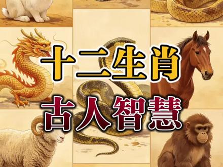 十二生肖,古人智慧#十二生肖文化寓意象征 #十二生肖图 #十二生肖背后的故事 #知识