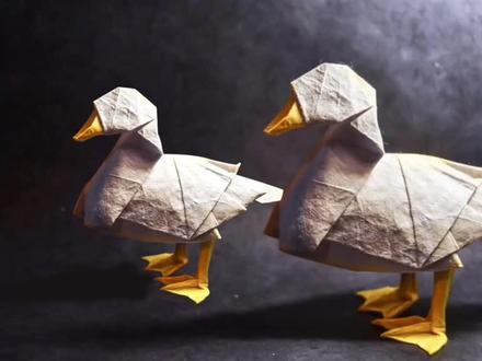 折纸鸭子#鸭子 #折纸 #折纸教程 #手工 #创意