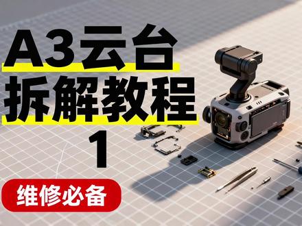 大疆a3云台拆解#无人机维修 #大疆无人机 #云台