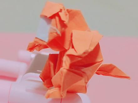 折纸搬运,十二生肖——猴#手工折纸 #手工 #折纸 #手工制作 #上热门