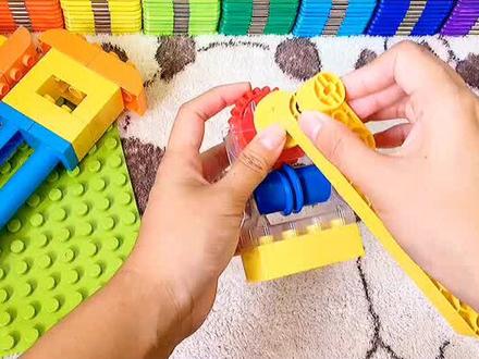 #大颗粒积木变变变 停车场道闸~#知识 @抖音小助手@DOU+小助手