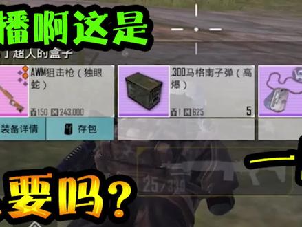 不对劲穿四级甲的敌人居然爆了把独眼蛇awm这枪有人要吗2