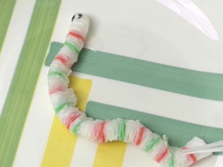 #手工 #一起做手工 做神奇会变大的毛毛虫