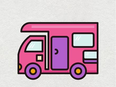 房车简笔画 汽车绘画 车绘画规程 育儿简笔画#育儿简笔画 #简笔画小汽车 #汽车简笔画教学 #简笔画教程 #幼儿启蒙教育