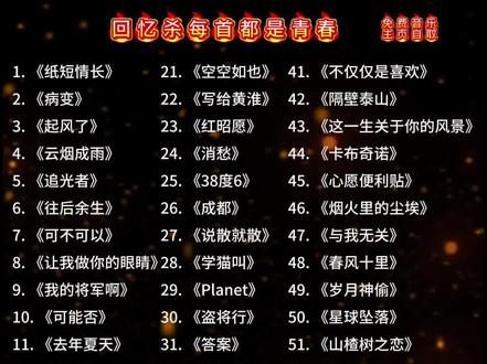 盘点2026年最火的歌曲!!