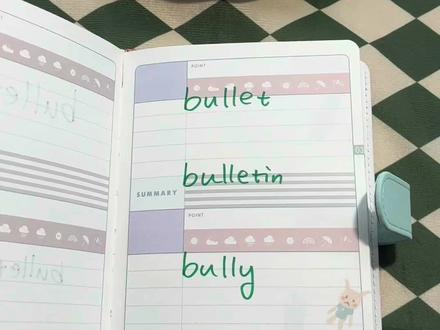 bullet,bulletin,bully,形近词辨析#四六级 #考研英语 #考研 #学习打卡 #抖知加油站 @DOU+小助手