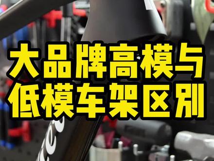 大品牌顶级次顶级自行车高模车架与低模车架的区别#自行车 #公路自行车