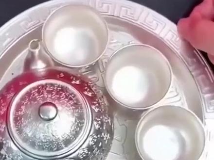 百福银茶具制作过程,真材实料,必须给粉丝安排上!#茶具 #银茶具 #百福银茶具