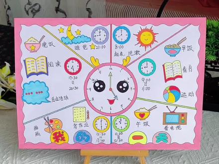 我的一天手抄报主题画线稿教程 寒假来啦,你的假期计划是什么呢?我的一天主题画手抄报来啦,快乐的一天,我的一天时间绘画手抄报,一年级数学认识时间!#手抄报模板 #数学小报#我的一天手抄报 #认识时间和钟表