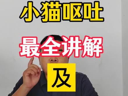 小猫呕吐原因及应对办法