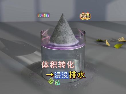 小学数学最大难点“浸没问题” 💧铅锤沉水,水溢出了?别慌!这是小学六年级数学必考的“体积转化”思想!
#小学数学 #数学思维 #数学动画 #体积转化 #圆锥体积公式的推导