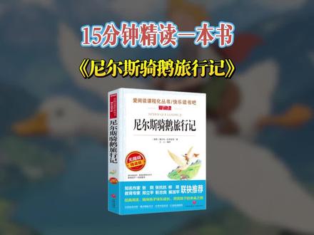 15分钟精读一本书,今天我们读中小学必读经典《骑鹅旅行记》#读书 #好书推荐 #好书分享 #中小学 #语文