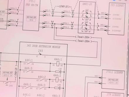 通力电梯厅门门锁短接检测,学会查看图纸修梯不求人 #通力电梯 #电梯 #工业