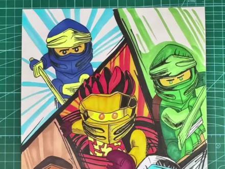 乐高幻影忍者#动漫手绘#漫画人物#乐高幻影忍者