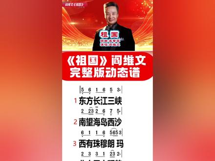 祖国歌曲原唱阎维文-抖音