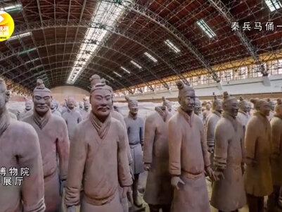 太惊艳了,彩色兵马俑复原后竟然是这样!#请全抖音在线看兵马俑