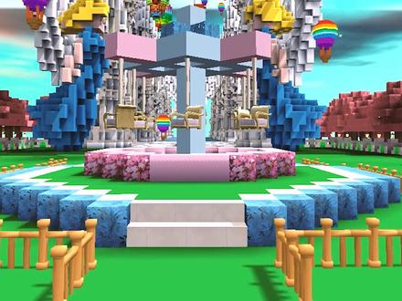 1分钟教你做少女心旋转木马#迷你队长 #迷你世界 #迷你世界教程 #迷你世界建筑