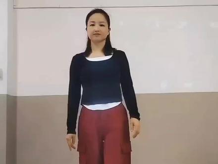 甩头+转胯,慢动作分解#背面演示 #一学就会系列 #适合初学者