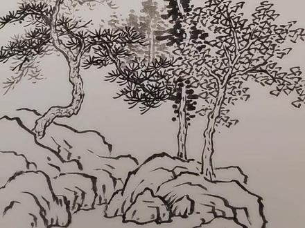 石块的大体勾画 #画画 #零基础学画画