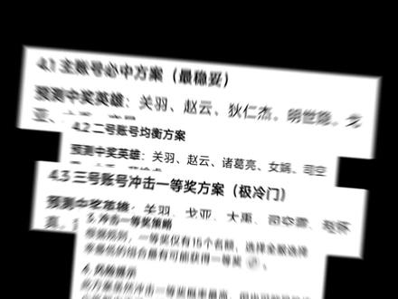 《我给豆包提供了多重数据,推演出来的结果》
《一等奖很难中,但三等奖,二等奖还是有机率》#王者 #竞猜 #预测 #一等奖 #豆包