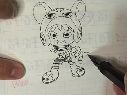 鲁班七号咋画捏?#跟东叔学简笔画 #王者荣耀#简笔画