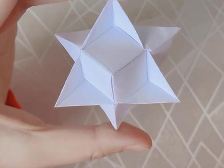 慢动作#折纸 ,六芒星#折纸教程