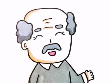 人物简笔画之和蔼的爷爷#萌知计划#人物#重阳节#简笔画@抖音青少年