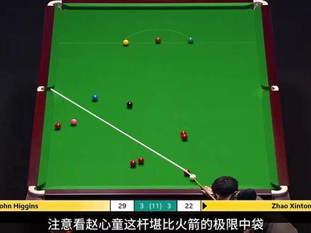 赵心童准度最为炸裂的一局,逆天准度搭配精妙控球,压制巫师 #赵心童 #希金斯 #斯诺克 #台球 #体育