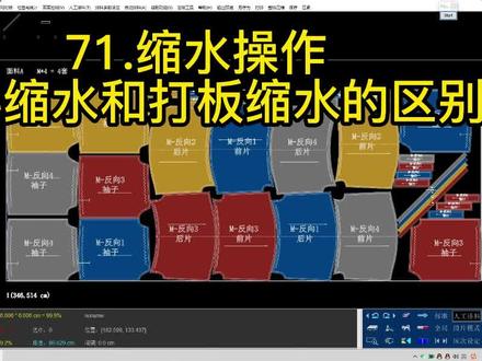 71.缩水操作-排料缩水和打板缩水的区别 #ET服装CAD软件教程张鹏 #ET软件 #服装打版培训