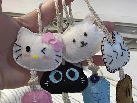 不织布挂件详细教程③#手工diy #做手工我是认真的 #不织布挂件 #手工教程分享