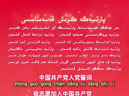 #上热门 入党誓词拼音+汉字完整版来啦!
我把每一句的声调都标得清清楚楚,
希望更多朋友能跟着拼音一起读,
我爱中国,永远跟党走!
#入党誓词 #我爱中国 #正能量 #初心使命
