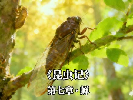 《昆虫记》第七章 蝉#神奇动物在抖音 #涨知识