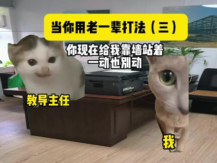 当你用老一辈打法(三)#猫meme #猫meme小剧场 #搞笑#内容过于真实 #万万没想到