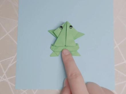 #折纸教程 #亲子手工 慢动作折小青蛙🐸