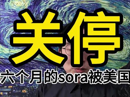 美国工业革命又失败了,上线仅六个月的sora彻底关停。